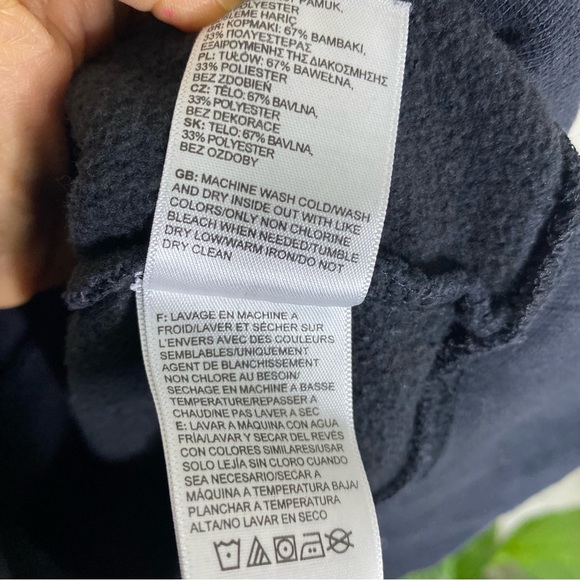 The North Face Hooded Sweatshirt Mens Size M Medium Black Sweater Winter - Picture 8 of 12